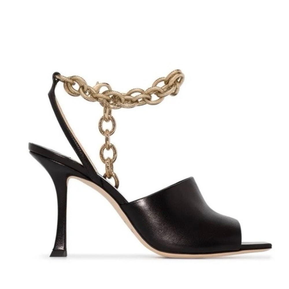JIMMY CHOO Chain-Link Sae 90 Sandals
Made in Italy, size 39. Excellent. - Picture 2 of 6